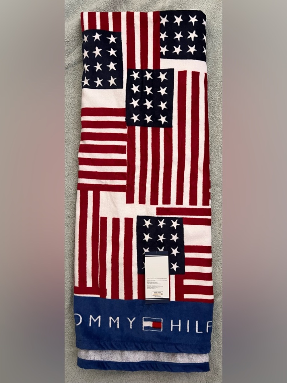Tommy Hilfiger USA Flag Beach Towel